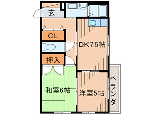 メゾンツカサの物件間取画像